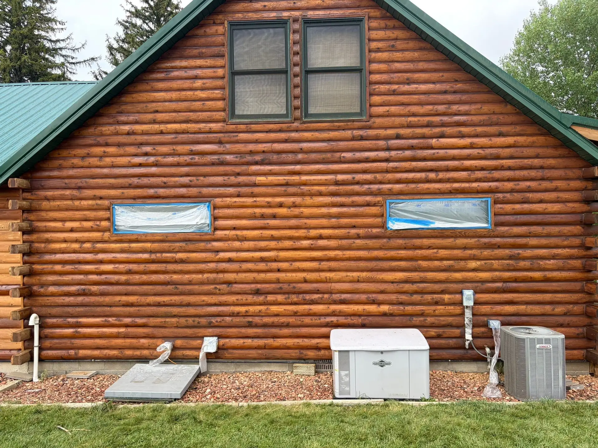Sandblasting Services for Log Homes in Wyoming